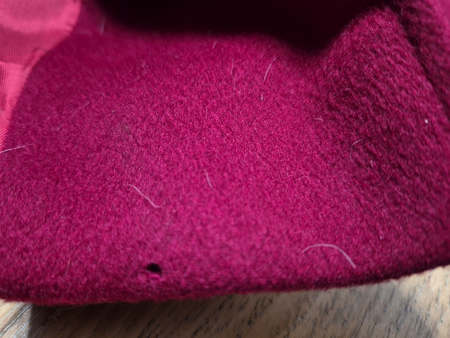 Vtg Forstmann 100% Wool Fur Collar Red Coat Womens No Size Tag Measure READ