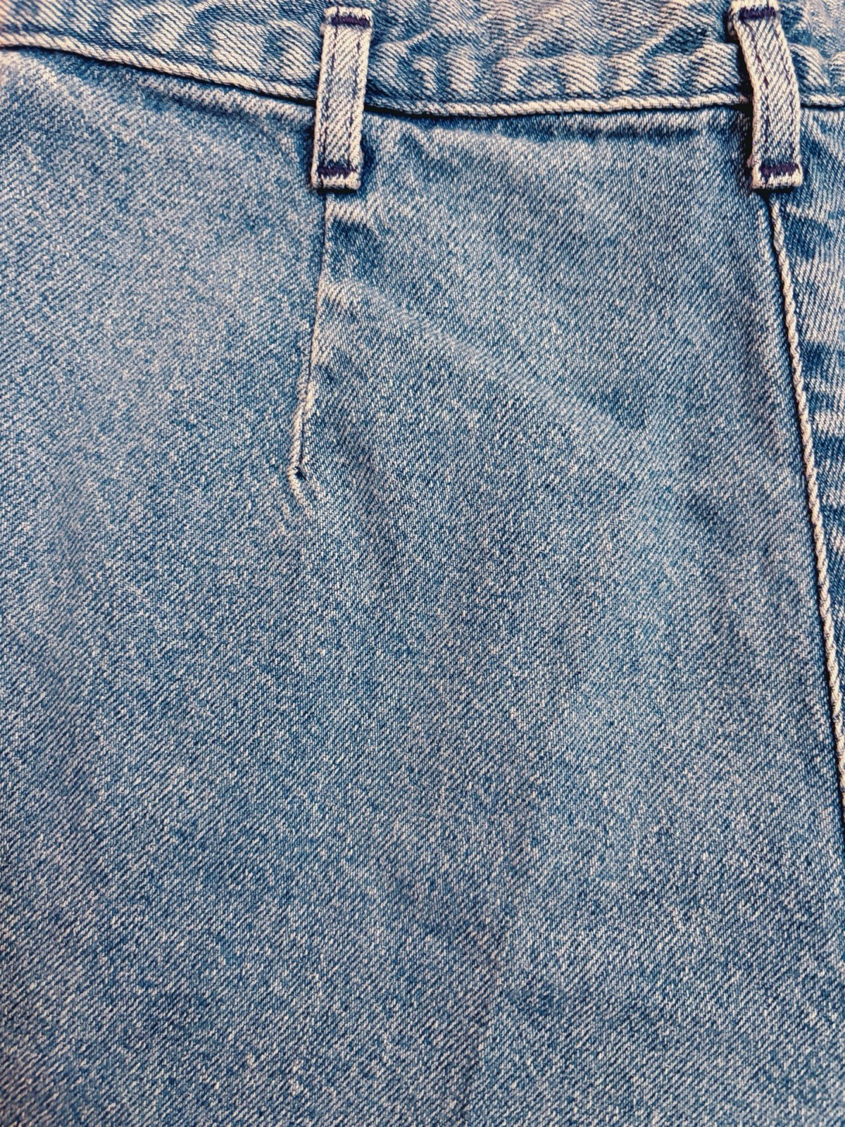 Vintage 80s Dockers Women’s High Waist Blue Denim Mom Jean Shorts Petite Size 12