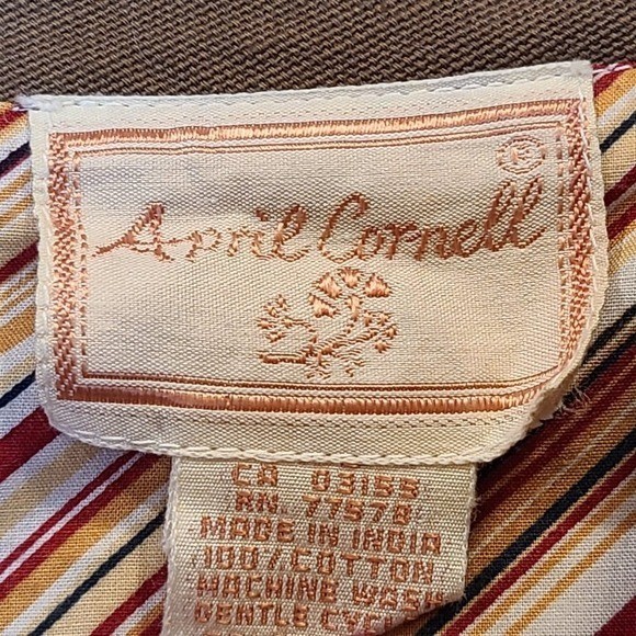 April Cornell Jacket Vintage Coat Tan Long Trench