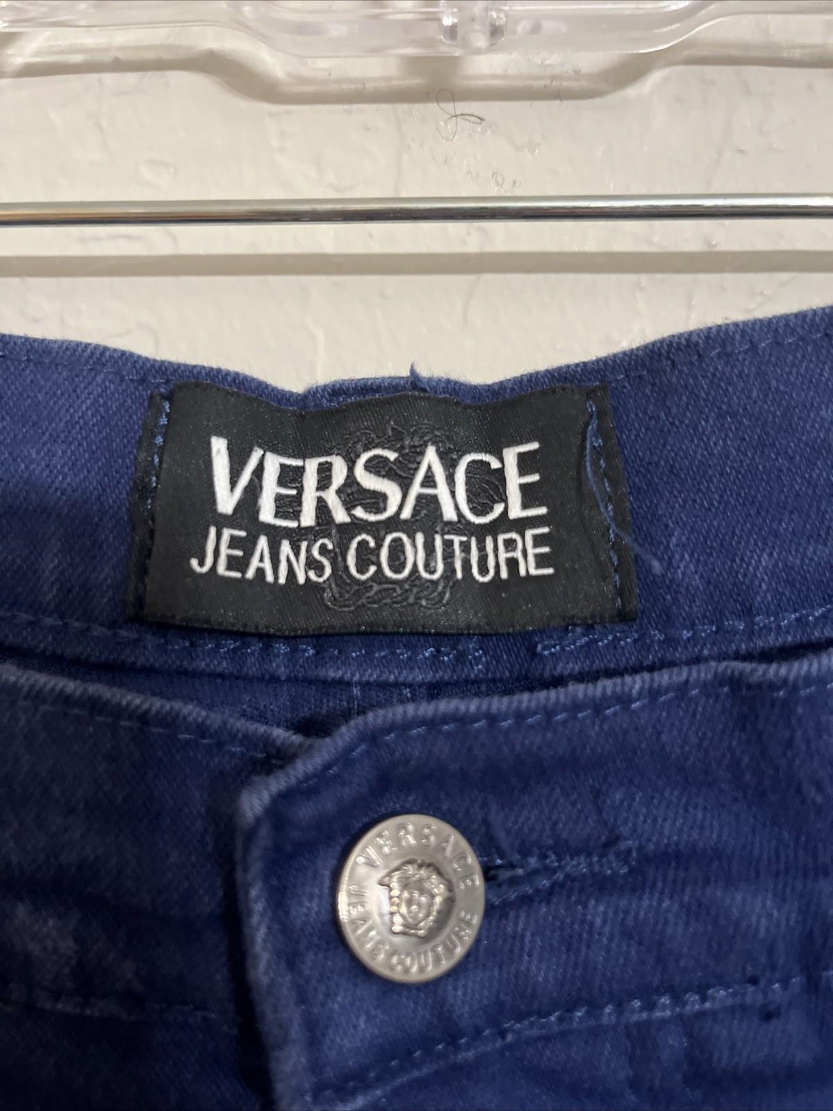 VERSACE Jeans Couture ITTIERRE SPA Blue Denim Pants VTG 90S Italy