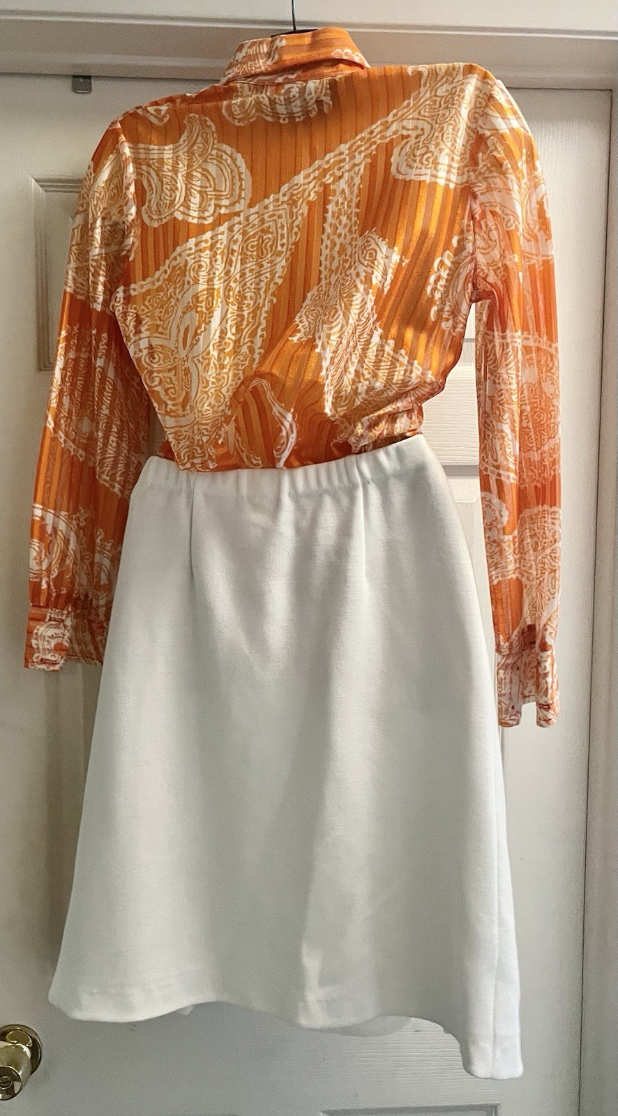 Vintage Devon White 3 Piece Suit Separates Jacket Skirt Pants & Blouse Size 7/8