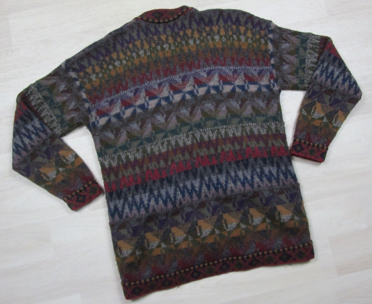 Vintage Peruvian Connection Alpaca Cardigan Sweater Women&rsquo;s (M) Fair Isle