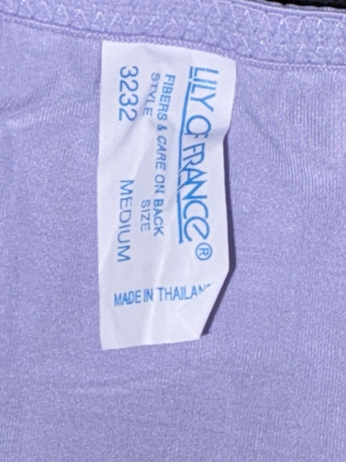 Lily Of France Y2K Vintage M Lavender Panty String Bikini Underwear