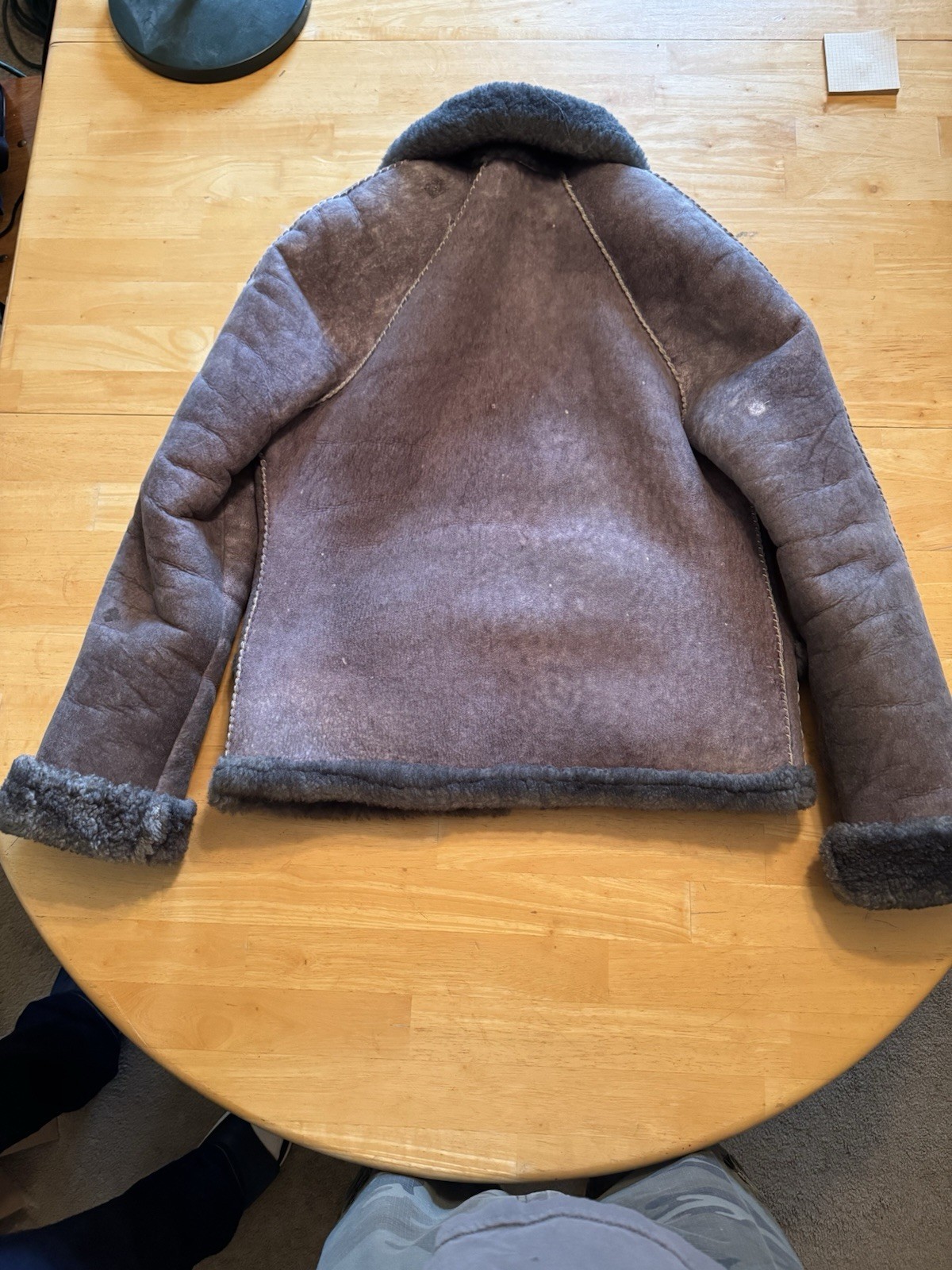 One Of A Kind: Vintage Unique Handmade Artesian Sheepskin Jacket. Warm & Comfy.