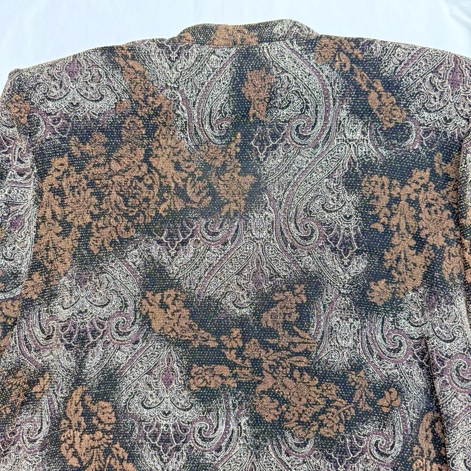 Kathy Roberts Size 18W Top Jacket w/ Cami 2 in 1 Look Paisley Sparkle Design