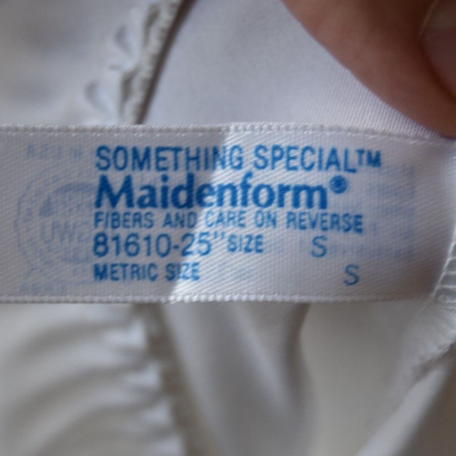 Vintage 1970s Maidenform White Something Special Half Slip Lace Hem ILGWU USA S