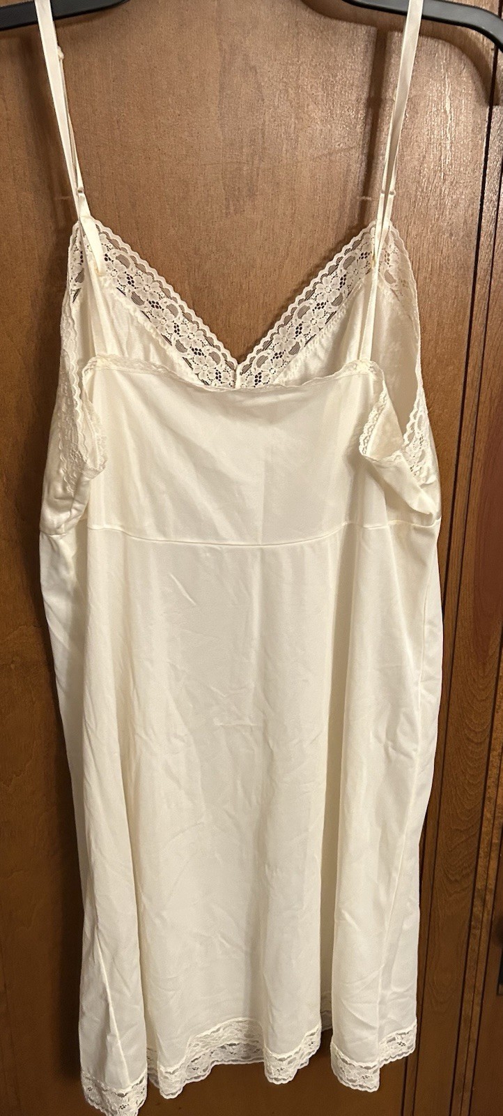 Vintage Vanity Fair Midi Slip Womens Style 10-103 Size 42 Lace Trim Size XL