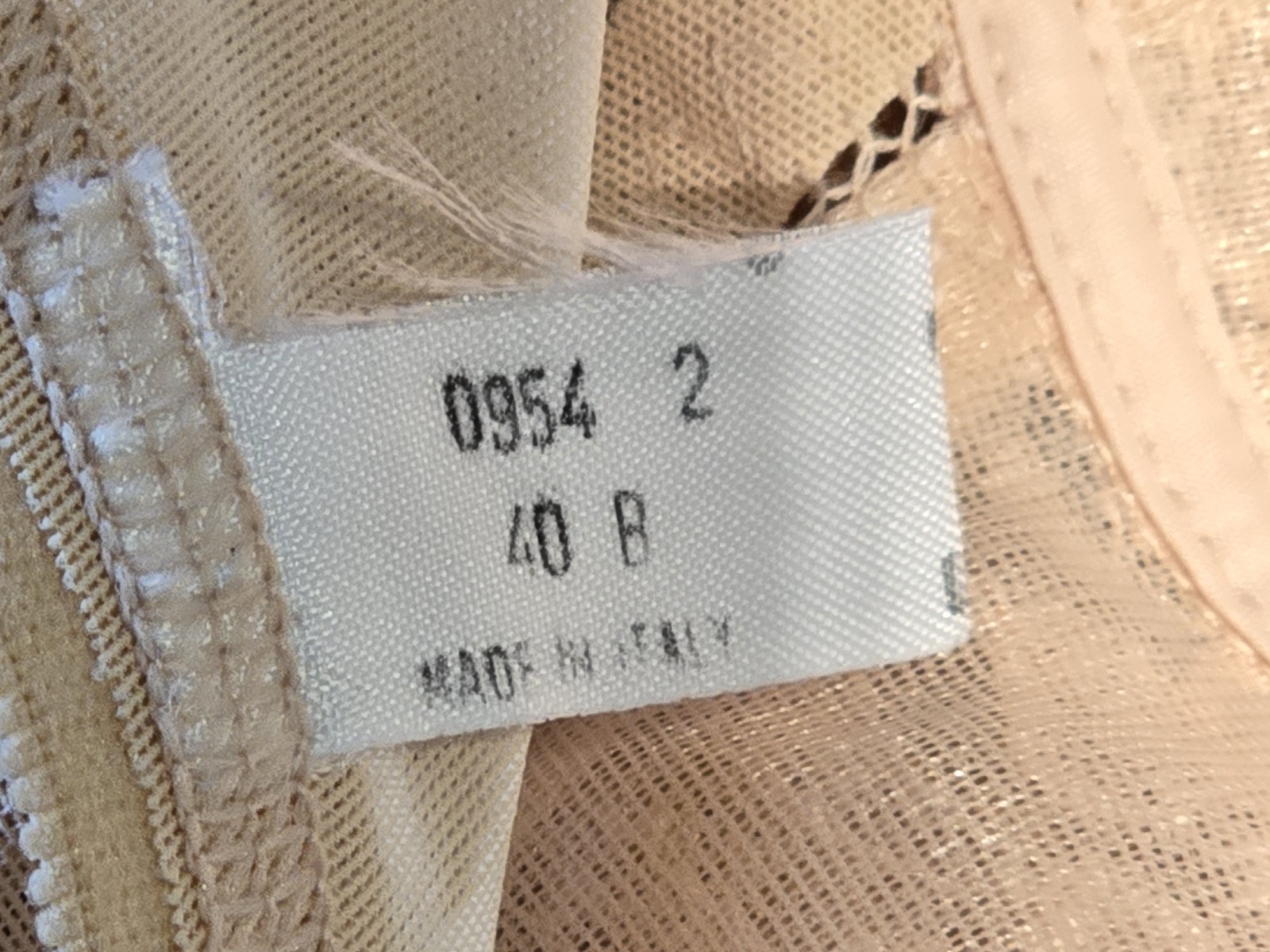 PRENOM: by MARTA bodice bodysuit, 70 B (38), it 2-40 B, nude, new & original packaging *made in Italy