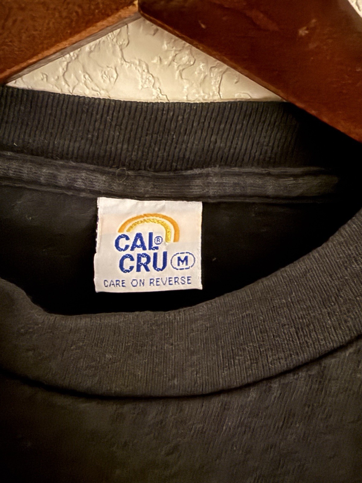 Cal Cru Men&rsquo;s Chevrolet Graphic Logo T-Shirt Black Cotton Crew Neck M
