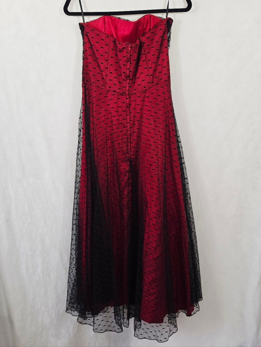 Vintage Scott Mcclintock Strapless Goth Gown