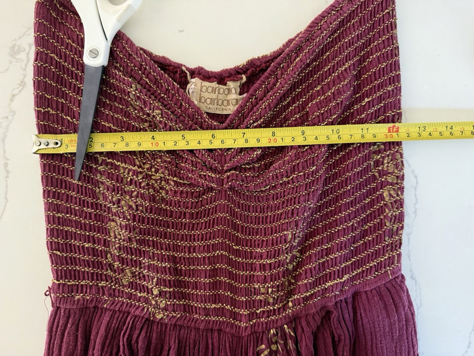 ORIGINAL Vintage Barbara Barbara California Strapless Palazzo Size XS/S 70s/80’s