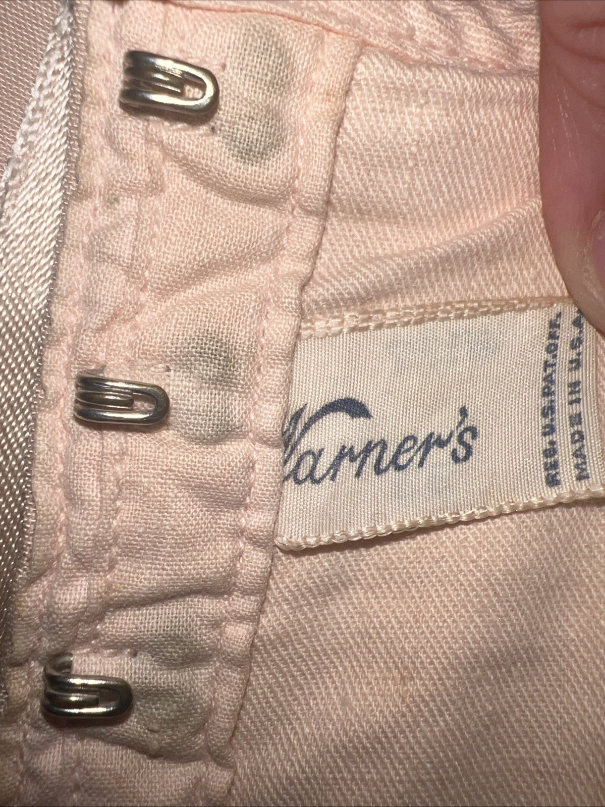 Vintage Warners Open Bottom Girdle With Garter Size 33 1945 USA FLAWED
