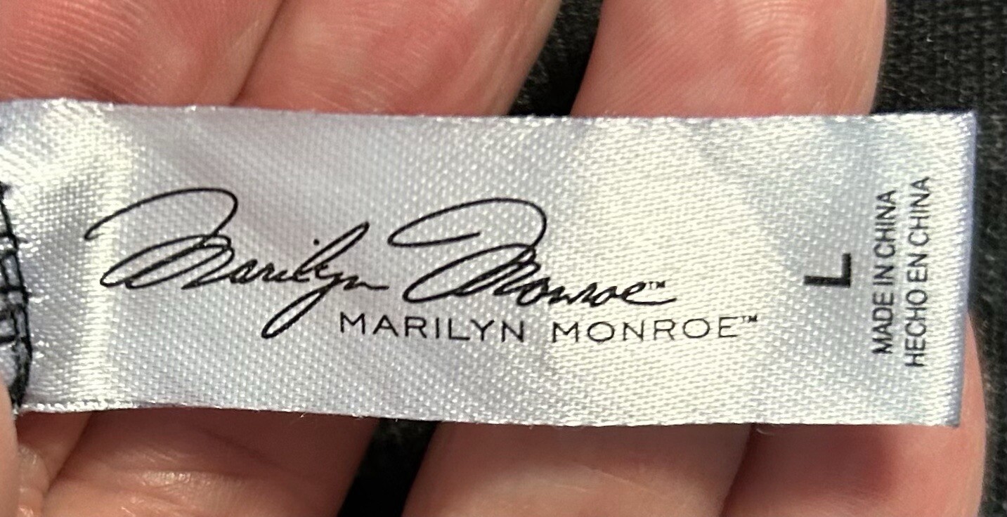 Marilyn Monroe Black High Waisted Girdle Shaper Panties Womens L