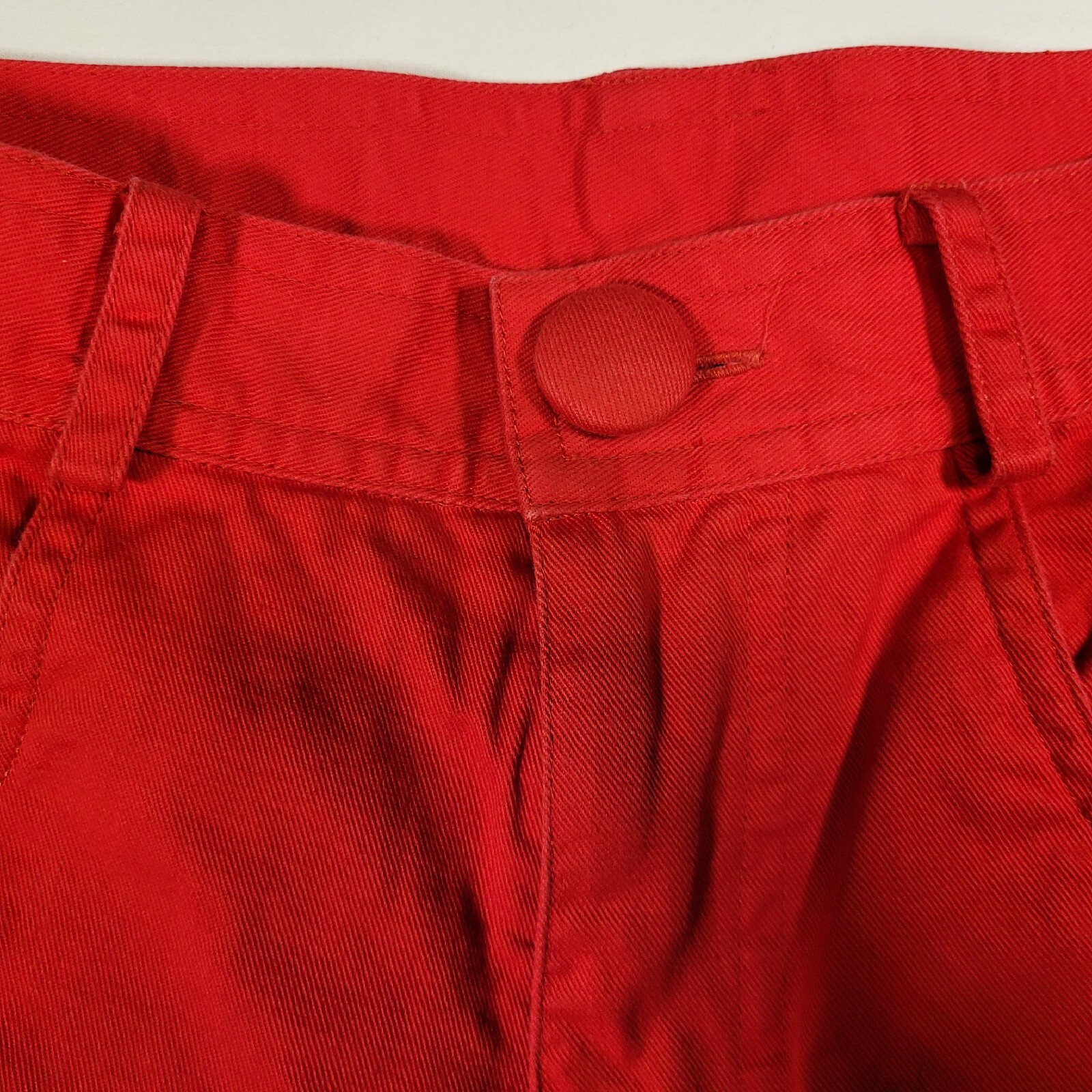 VTG BOUILLABAISSE by Deborah, Red Lined Pant Womens Size 6 Baggy Cotton RARE 80s