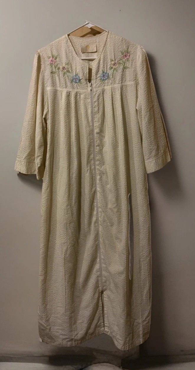 Vintage Stanherman House Dress Moo-Moo Nightgown Robe Large Muumuu