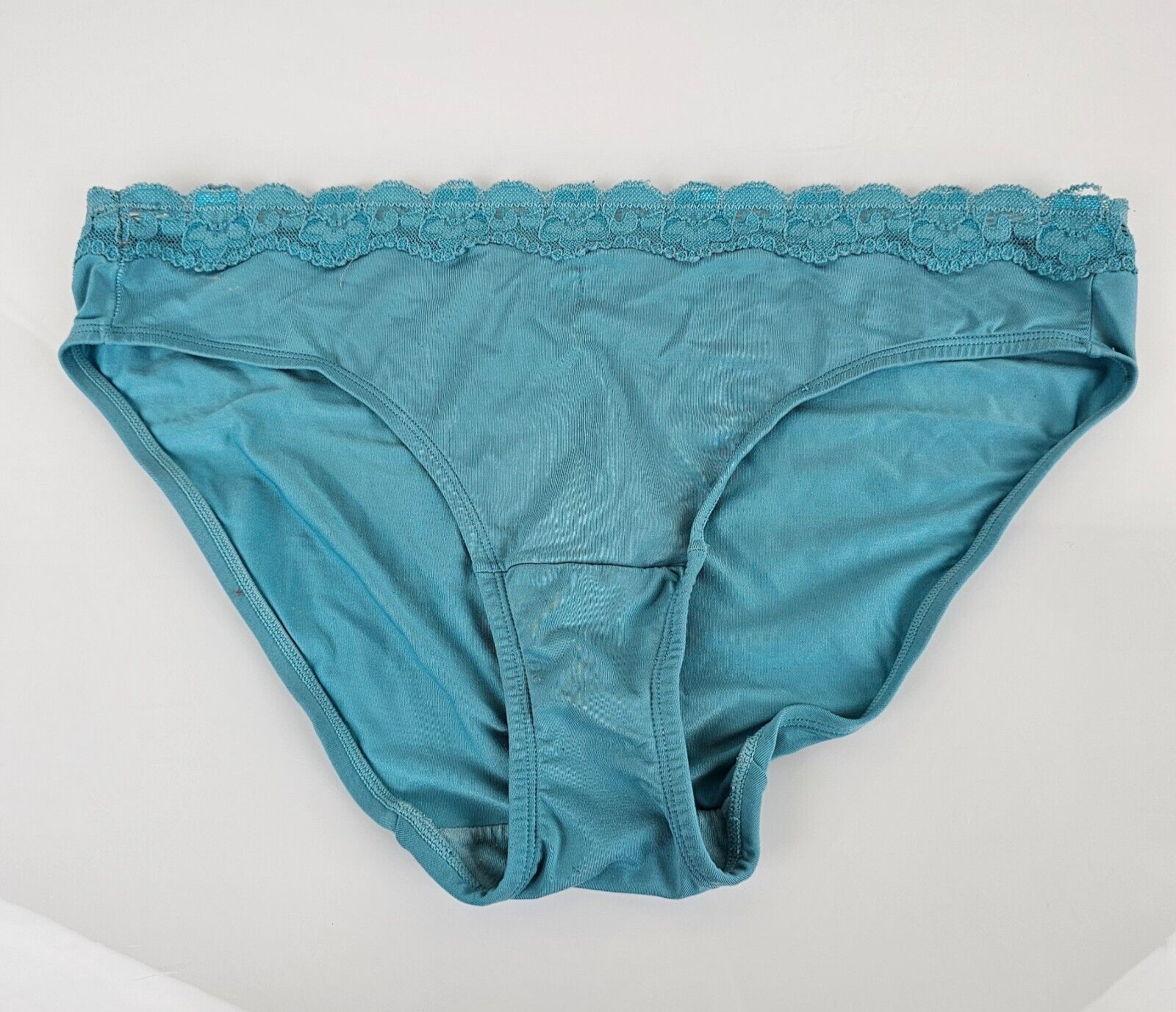 Nylon Microfiber Panties Lace Waistband Hiphuggers Aqua XL 8 Soma?
