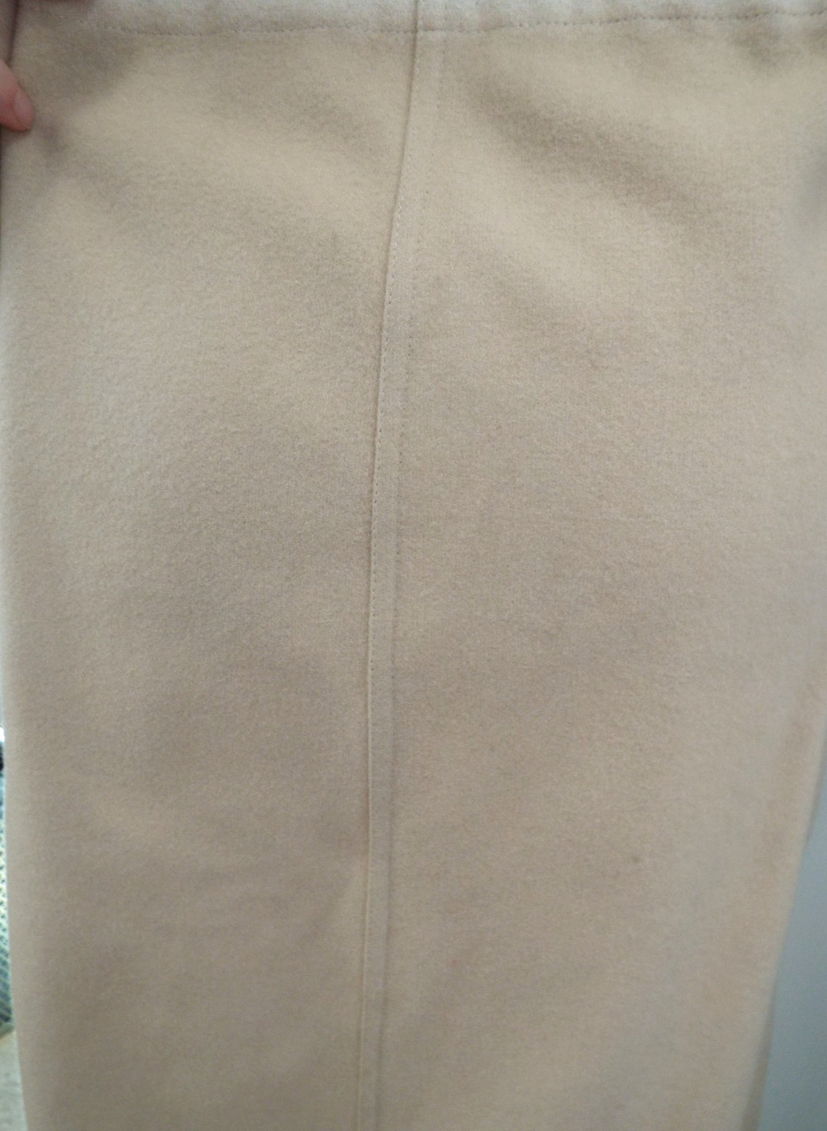 VTG 1970s KENZO JAP Beige Wool Coat Dress Size 8 Cape Pockets Sakowitz Houston