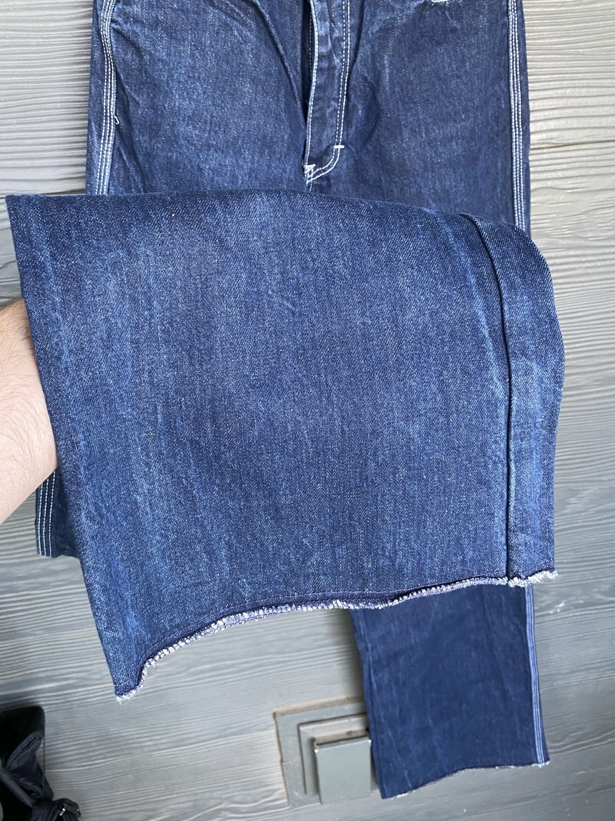 Vintage 70s San Francisco Riding Gear Wide Leg Western Jeans 25in Waist *LONG*