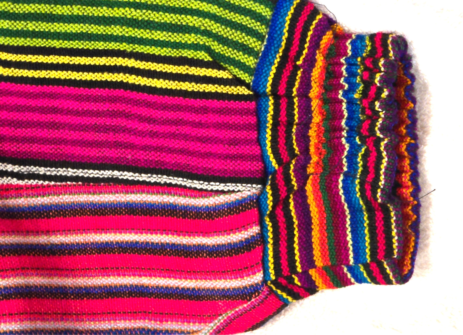 Huipil Strip Guatemala Hippie Patchwork Festival Woven Zip Bomber Jacket VTG 90s