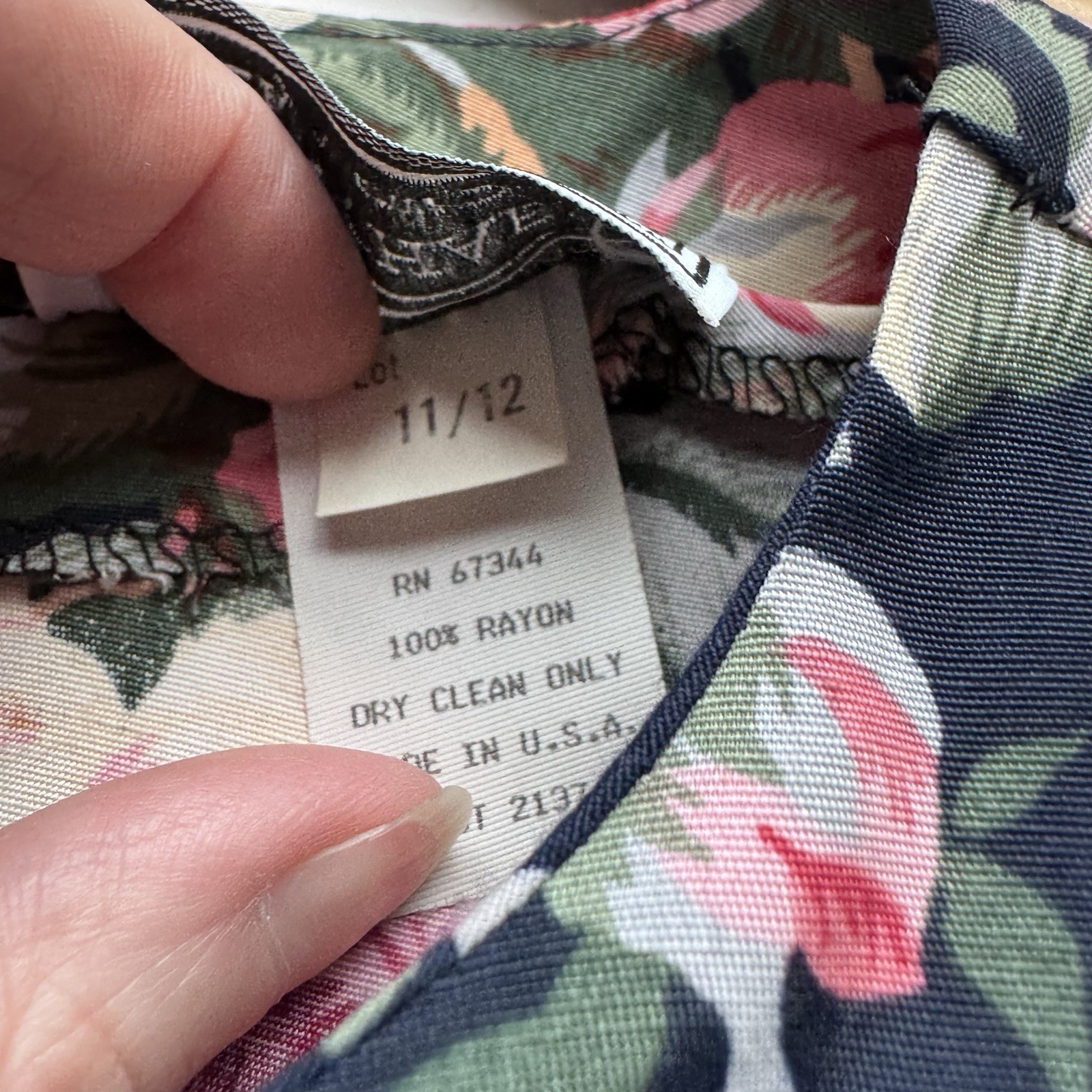 Vintage E.D. Michaels Melanie Drucker 12 Floral A Line Dress Cottagecore Teacher