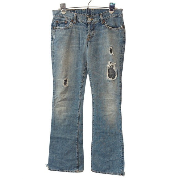 Vintage Lucky Brand Dungarees Jeans 100% Cotton size 4 American Made
