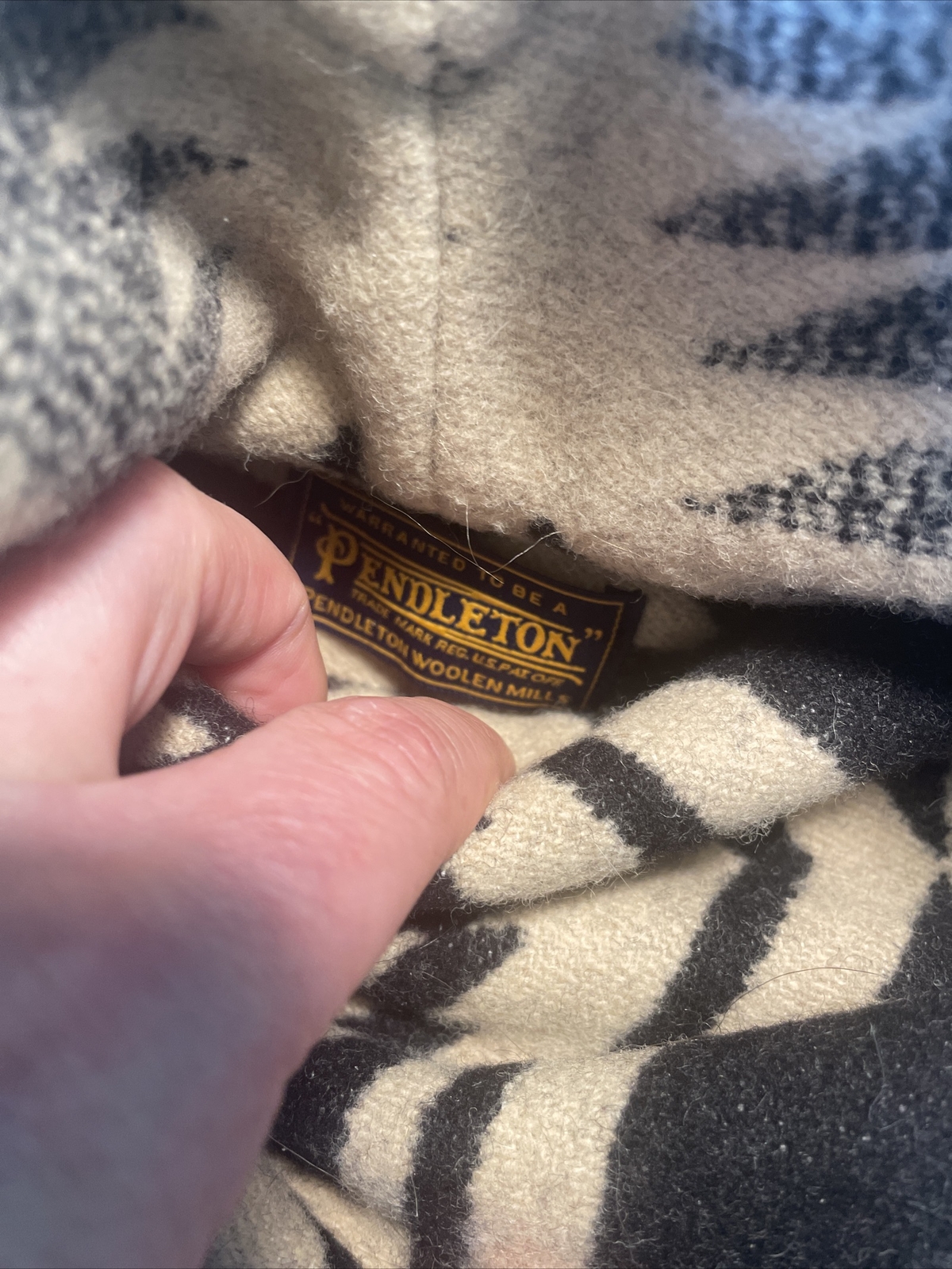 131 PENDLETON Harding wool poncho Portland Collection one size Penobscot Rare