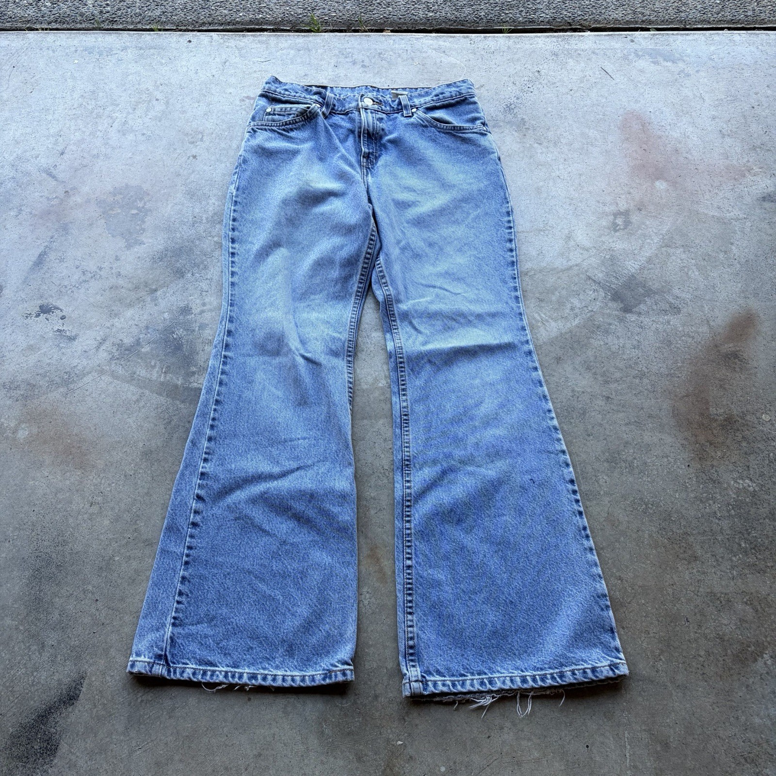 Vintage 90s Levi’s L2 Silver Tab Flare Jeans Sz 11 30×31