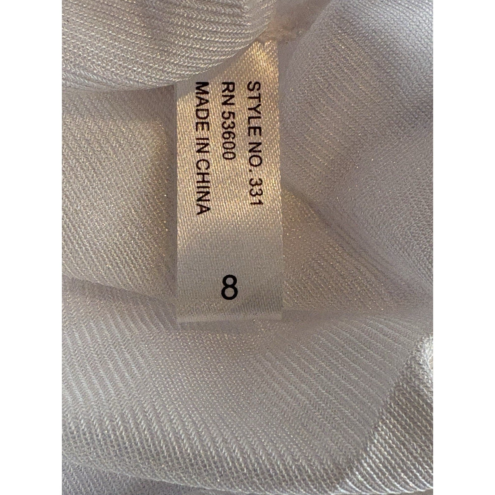 3 SHINY White Satin 100% Nylon Full Brief Panty Sewn in Cotton Gusset #331 Sz 8