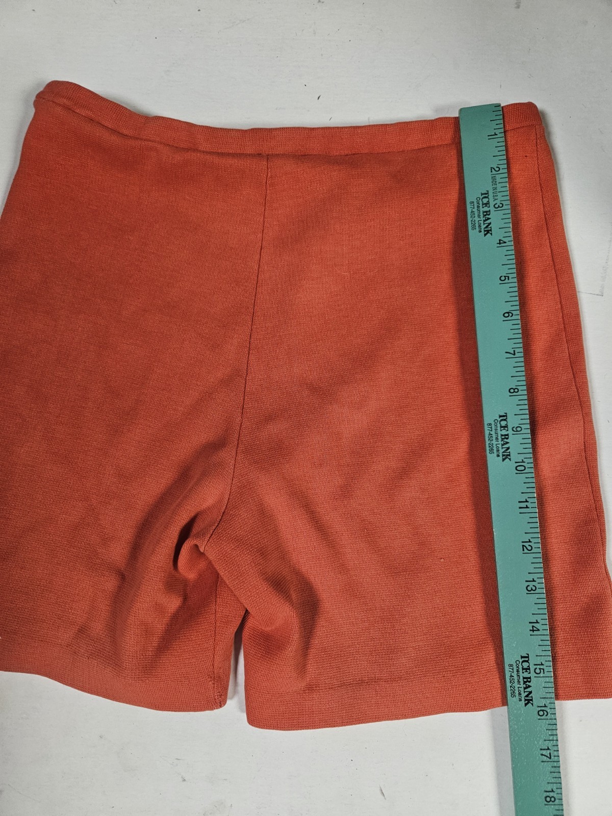 Womens Hot Pants Shorts Go-Go Disco Red Stretch VTG 1970s Red Med/L High Waist