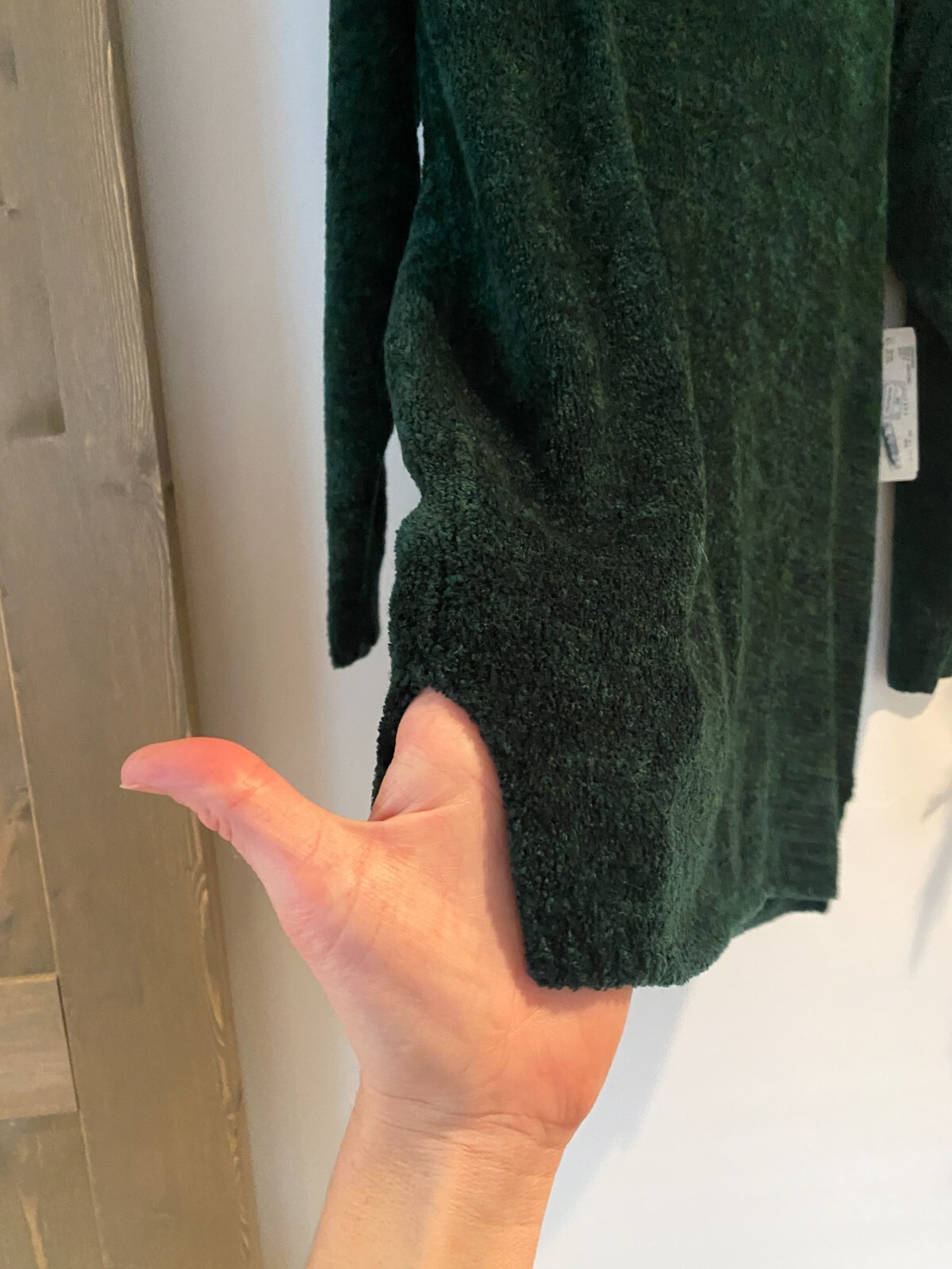 Vintage 90s Chenille Turtleneck Boucle Sweater by Jone’s Wear Sz M