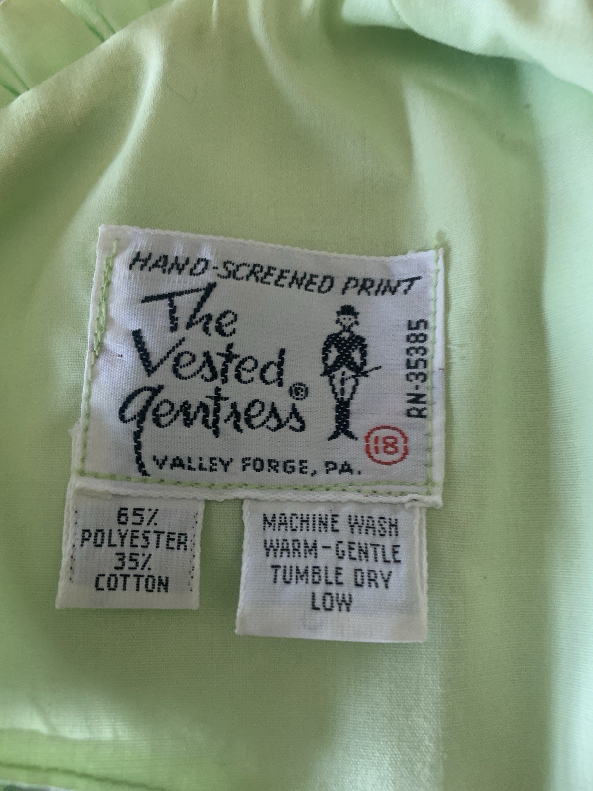 Vested Gentress Mod Tropical Shells Shift Day Dress Vintage Size 18