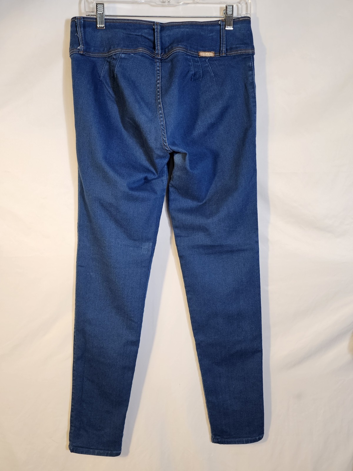 VTG 80s WATCH LA Medium Wash High Waist Denim Jeans Slim Skinny Leg 33 × 31