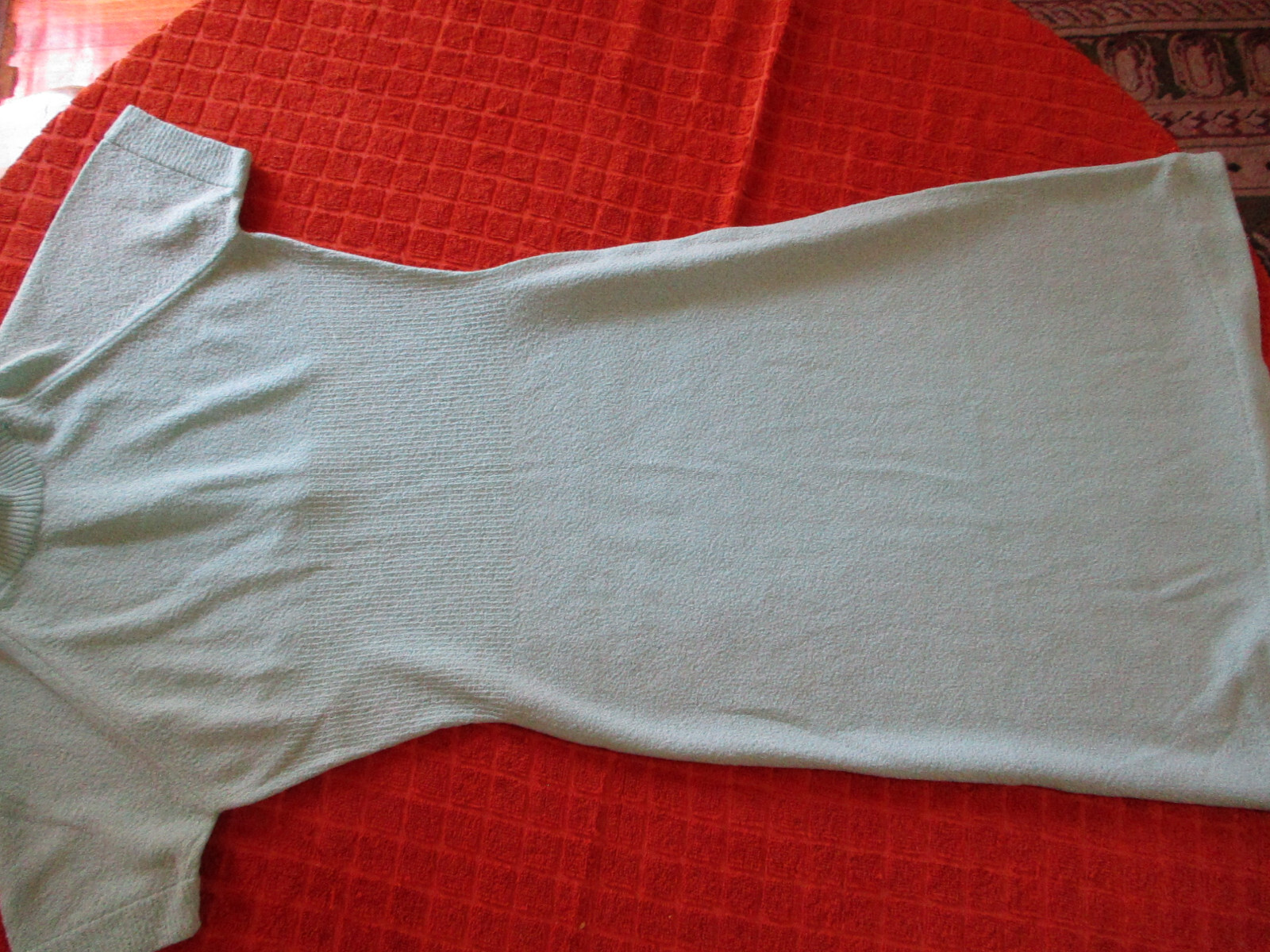 Talbott Travler Full Fashioned Dacron Polyester Dress Stretch Knit -S 8 Aqua VTG