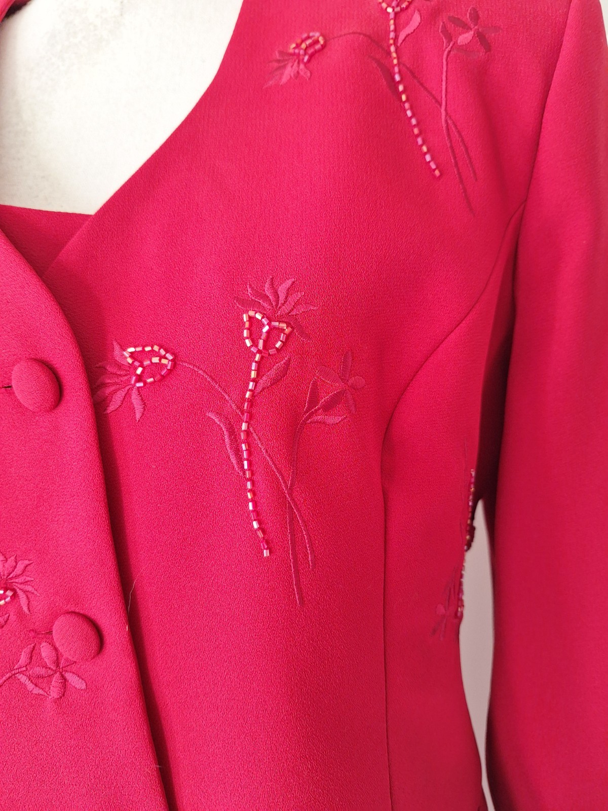 Lori Max Gown and Jacket in Red Size 14