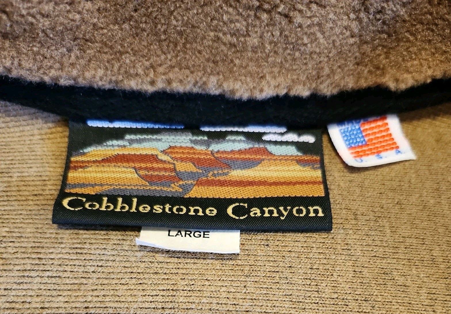 VTG Teddy Bears Cobblestone Canyon Fleece L Women&rsquo;s Full Zip Jacket Made In USA