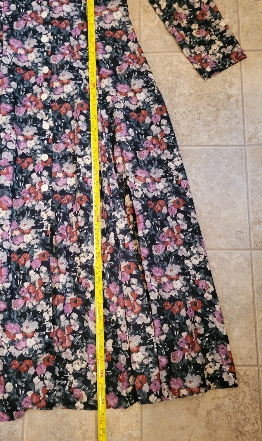 Vtg E.D. Michaels by Melanie Drucker Floral Sz 11-12 A-Line Dress Cottagecore