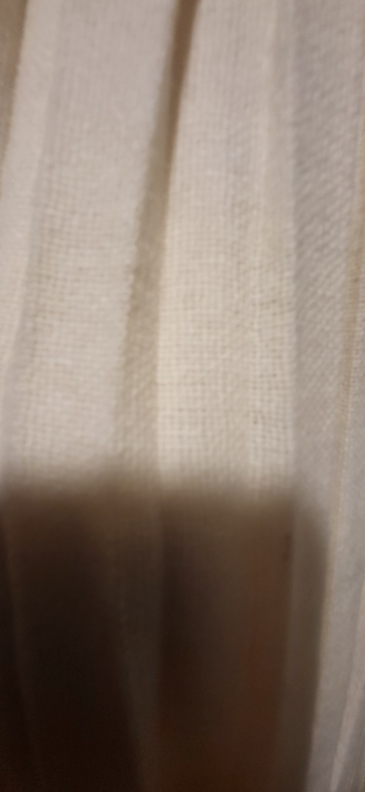 Vintage Gudule Paris Ecru Wool Polyamide Pleated & Drawstring Skirt 10