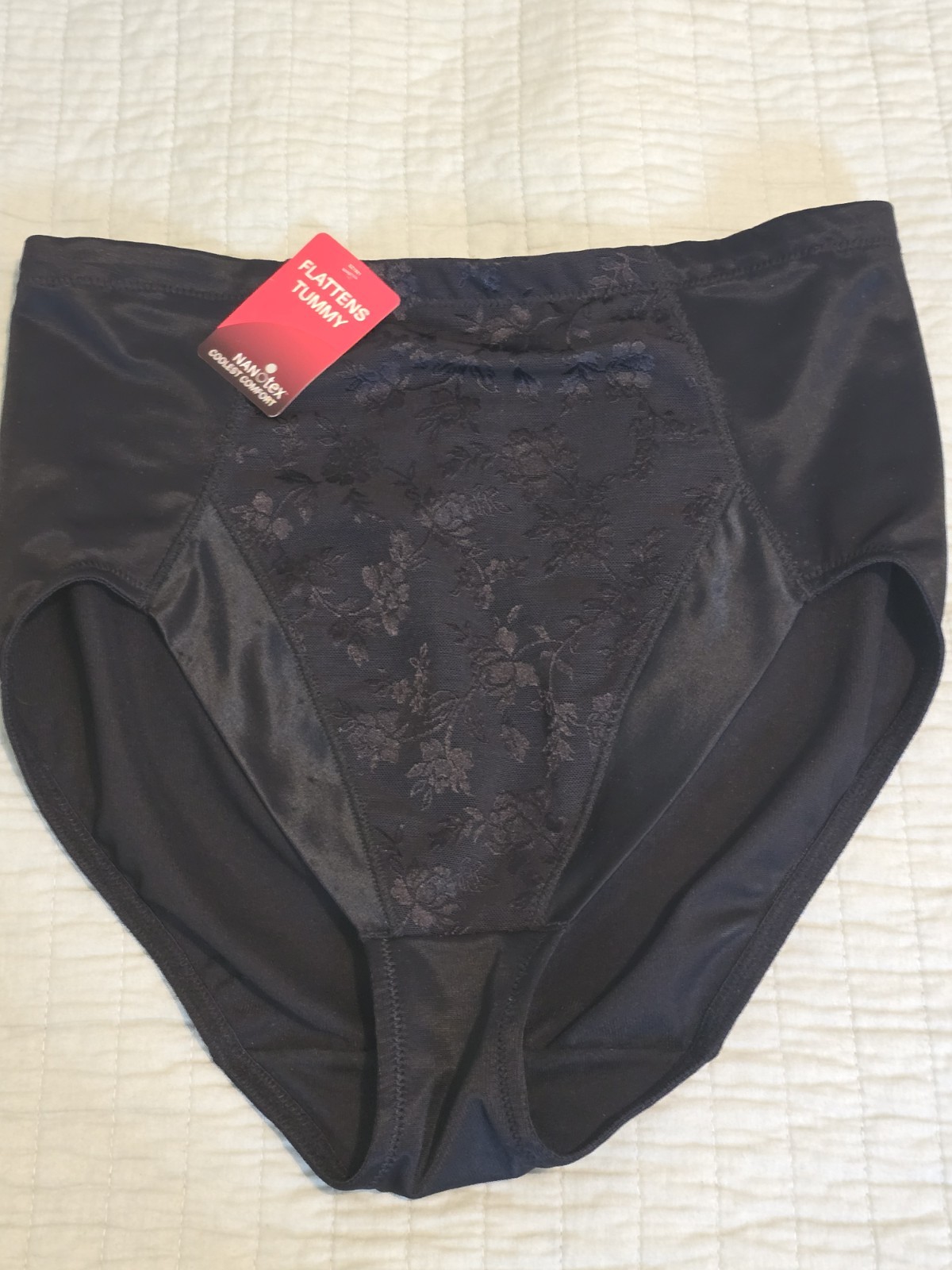 VINTAGE FLEXEES Nanotex Coolest Comfort Flattens Tummy XL Shapewear Brief Panty