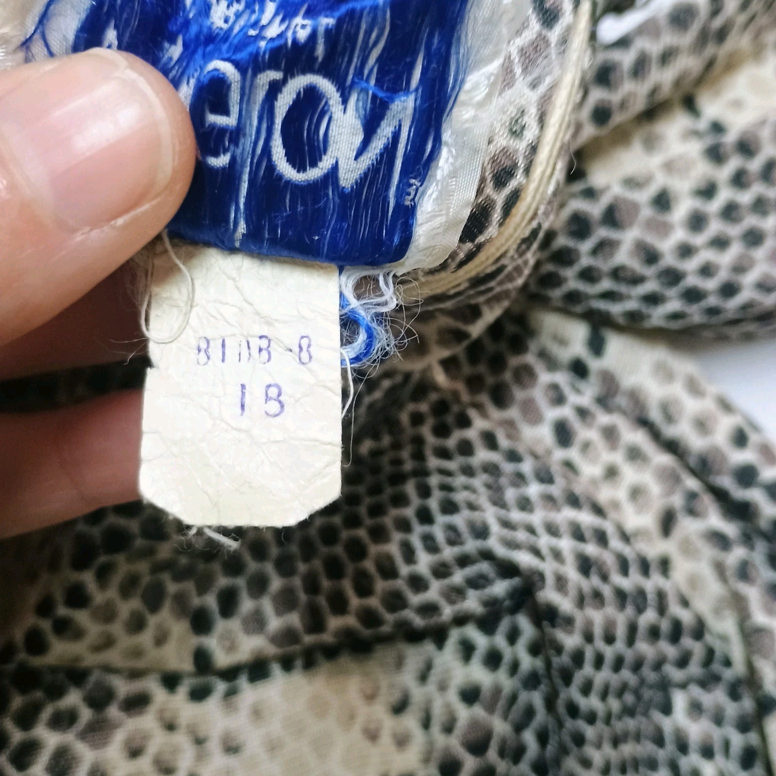 Vtg L&rsquo;Aiglon Shift Mod Snake Print Rhinestone Mock Long Sleeve Dress