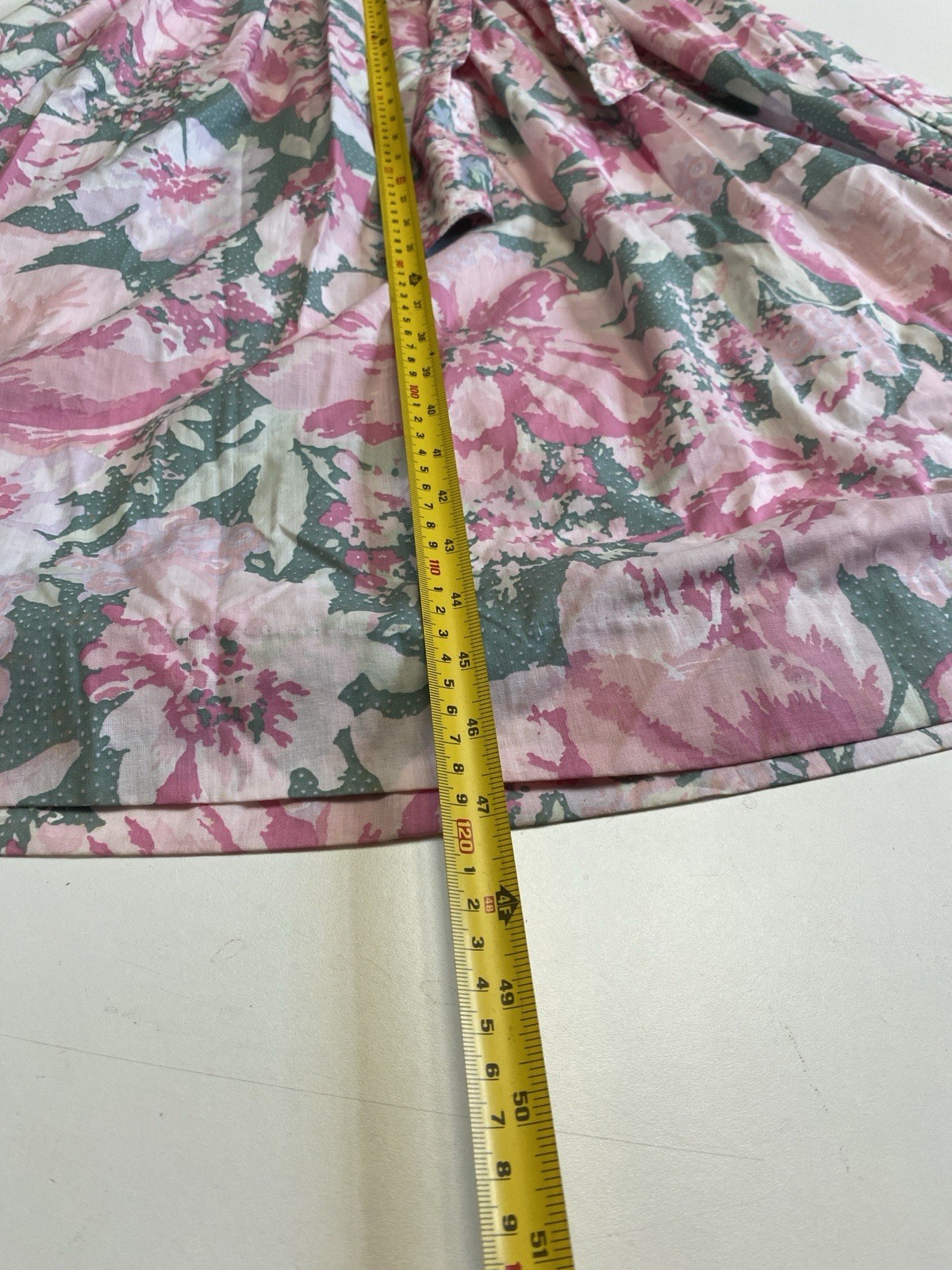 Vintage Laura Ashley Dress S (8) Floral Pink Puff Sleeve Made In UK Cotton Pink