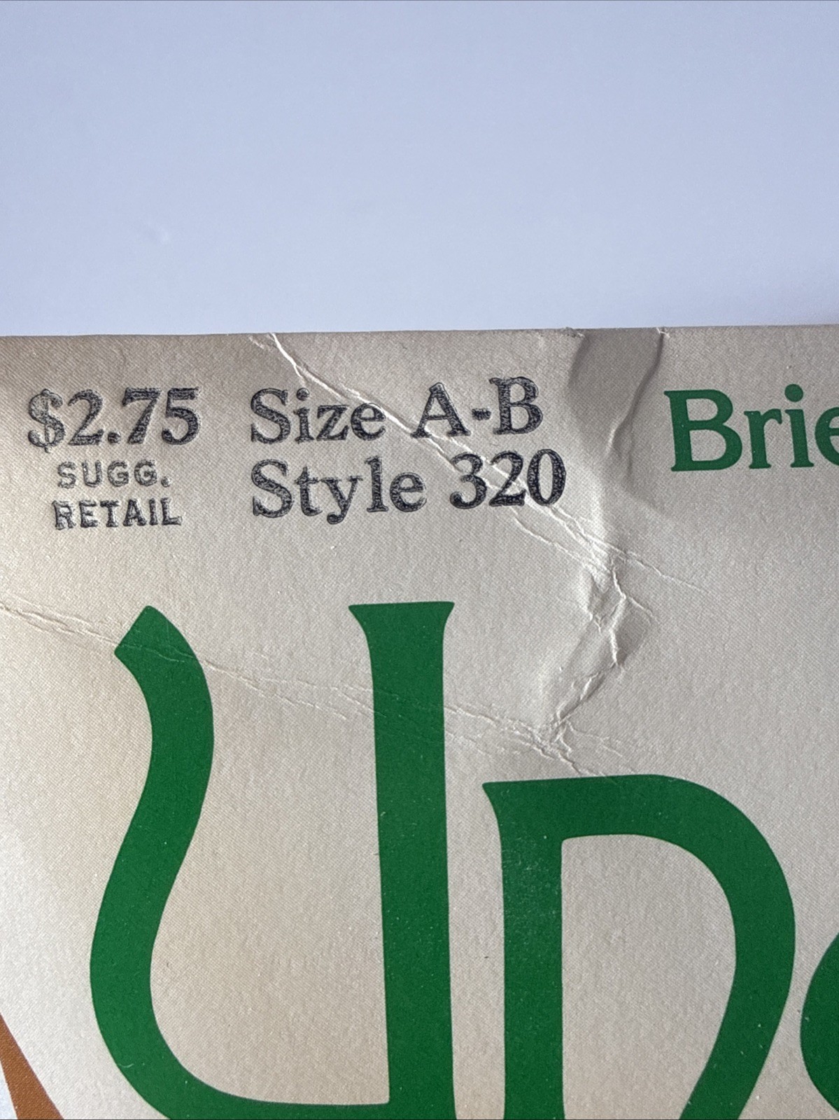 Vtg Underalls Pantyhose Size A-B Suntan Style 320 Brief & Sandlefoot Toe NOS