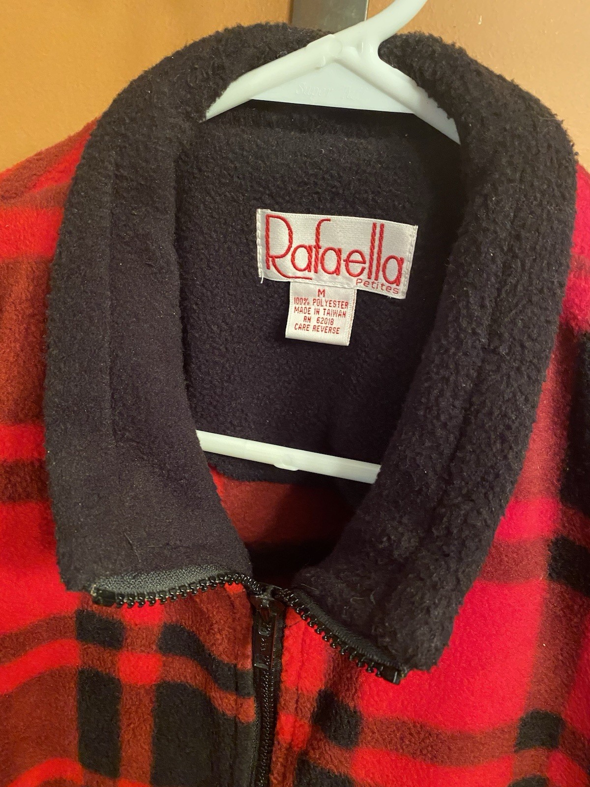 Vintage Rafaella Petites Women’s Zip Vest M (Runs Large, 2X) Buffalo Plaid