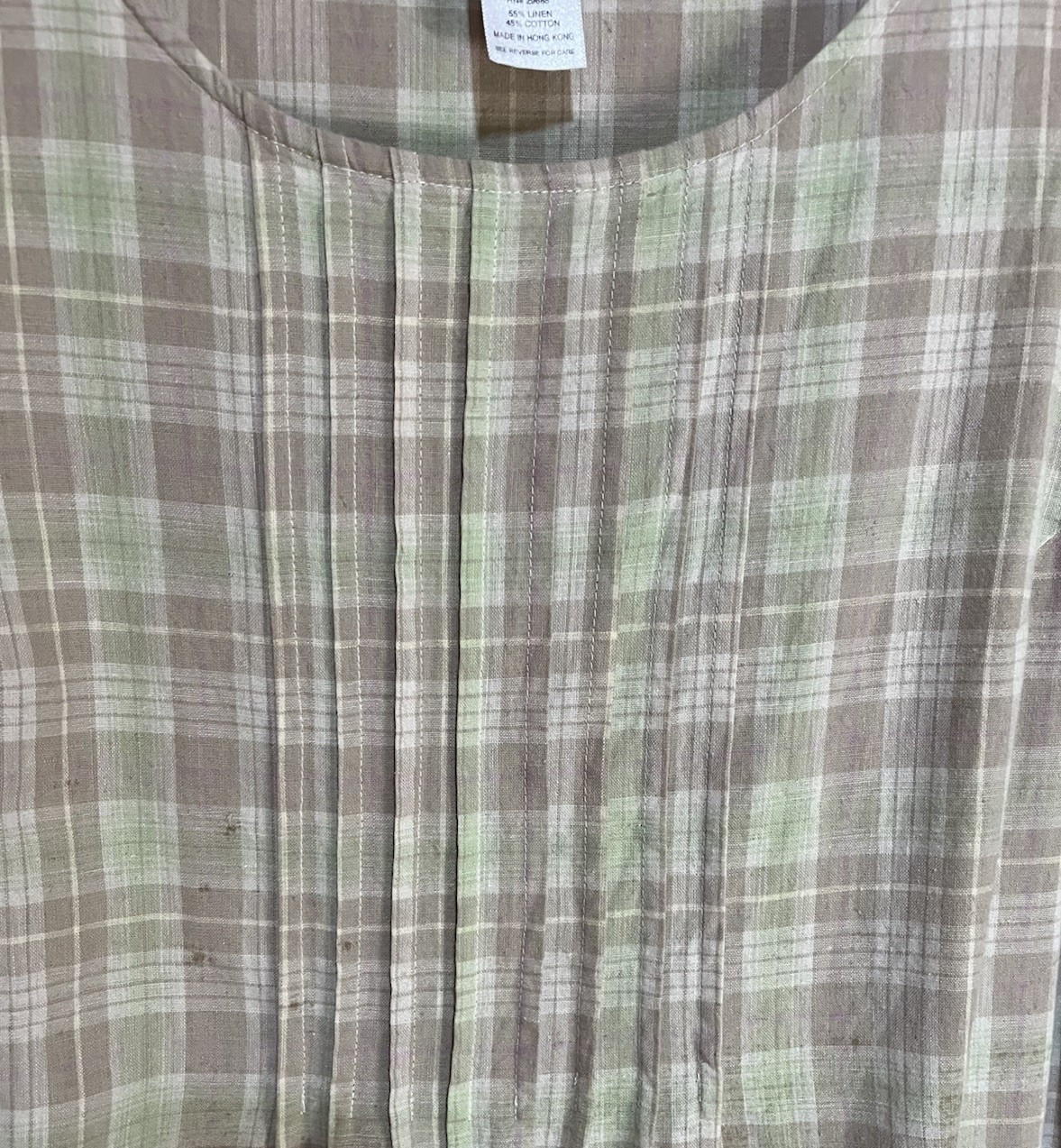 Vintage Pendleton Long Linen/Cotton Dress Medium