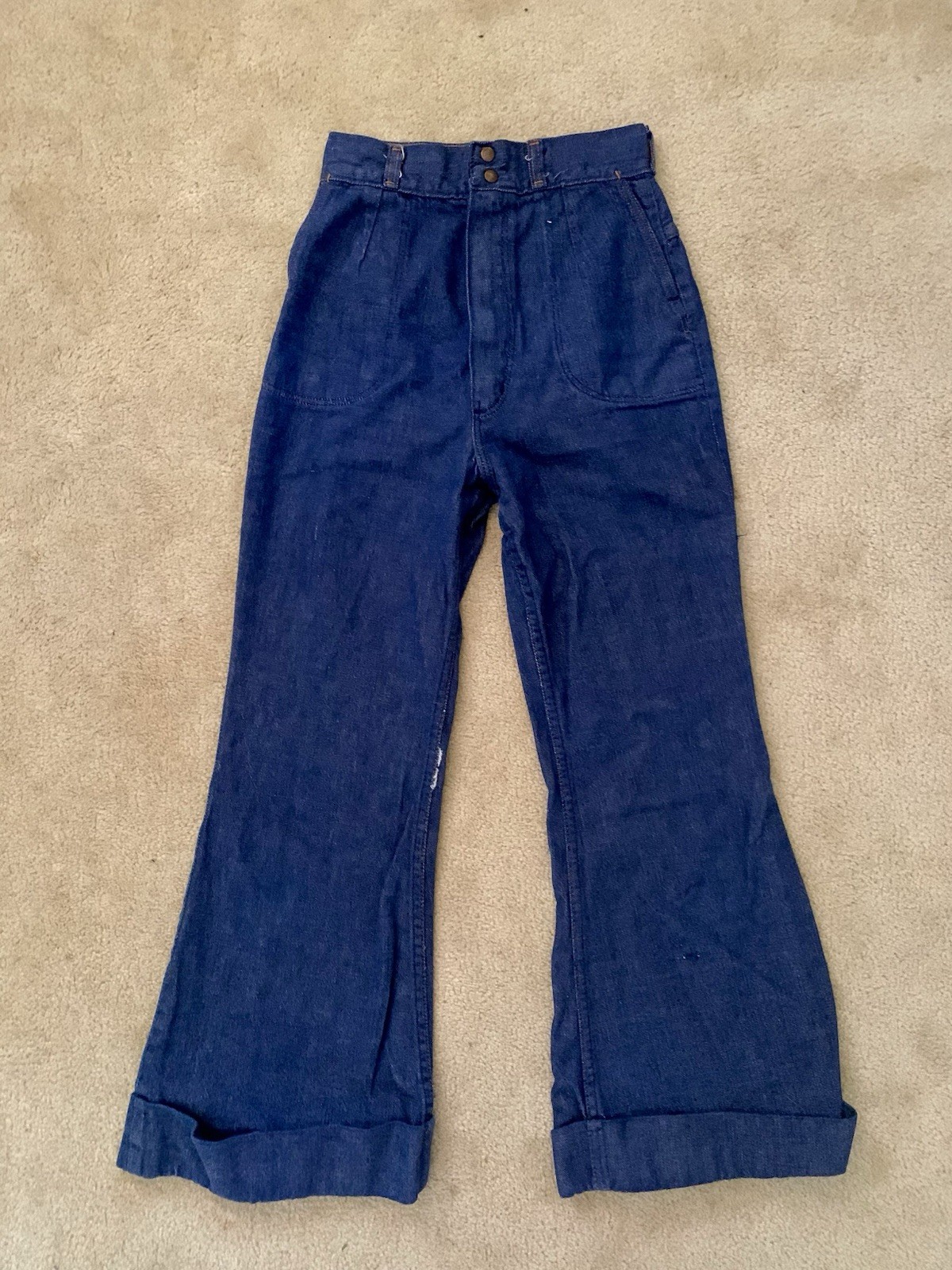 Vintage 70s Wrangler Flare Bell Bottom Jeans XS