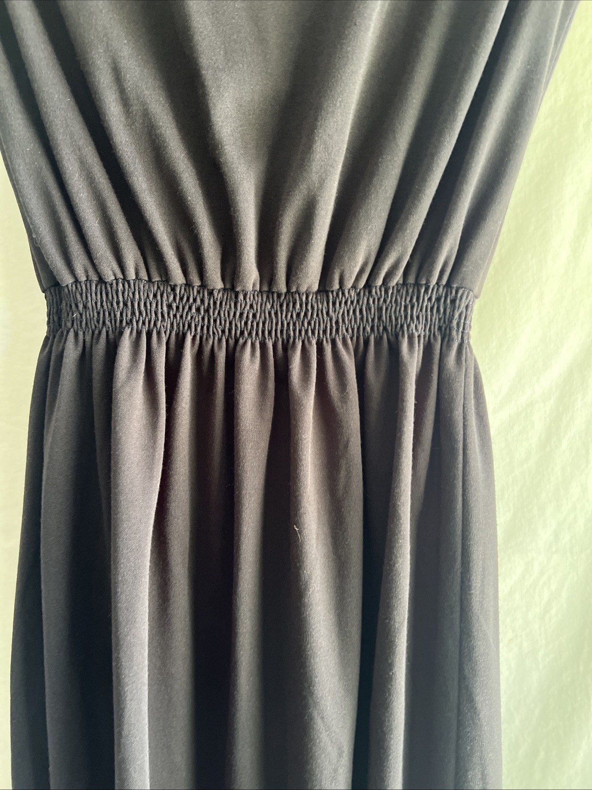 1980s Melissa Petites Black Athletic Style Midi Dress Red & White Piping Size 10