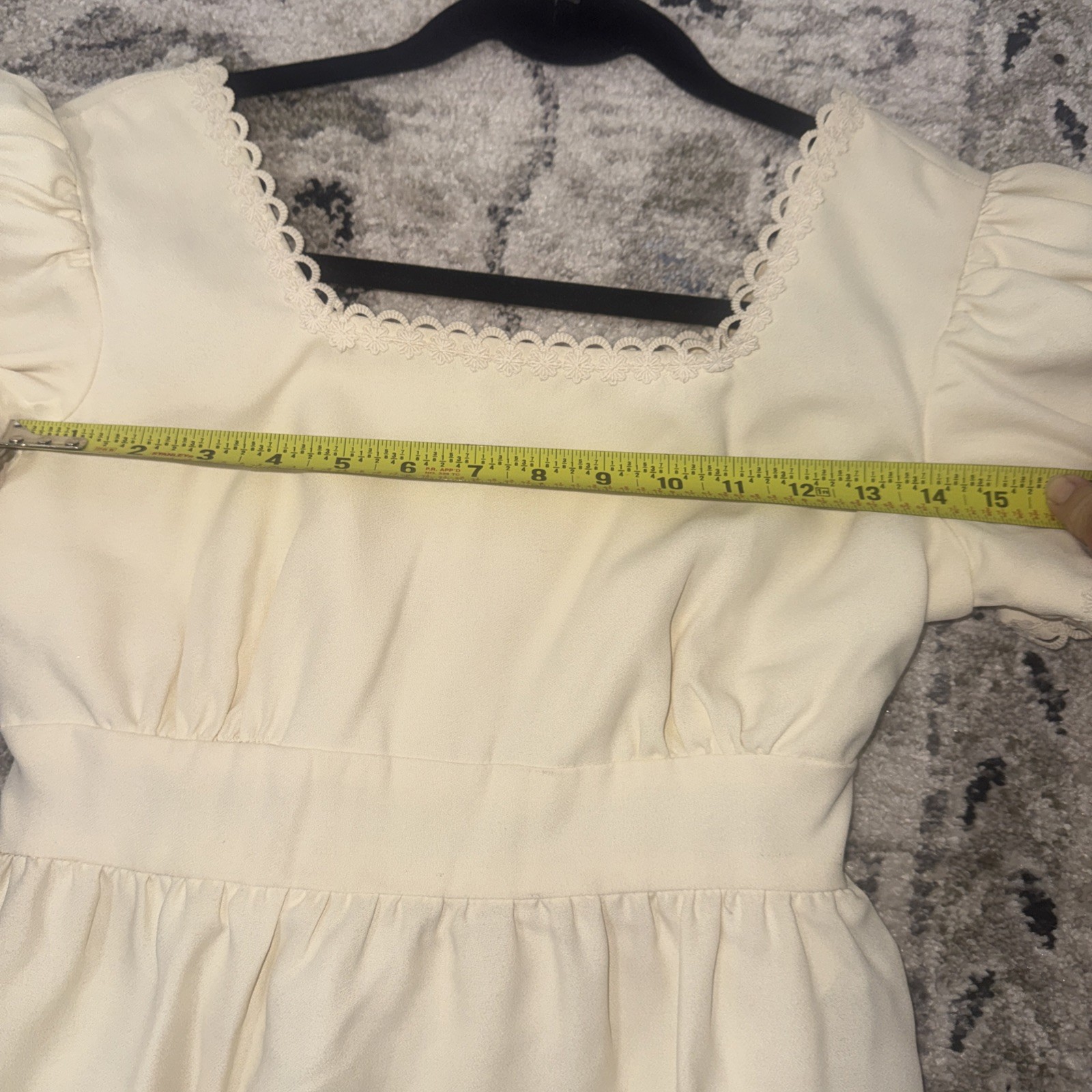 Vintage Lorrie Deb Prairie Boho Puff Sleeve Dress Sz 10. Fits 4Runs Sm-see Pics
