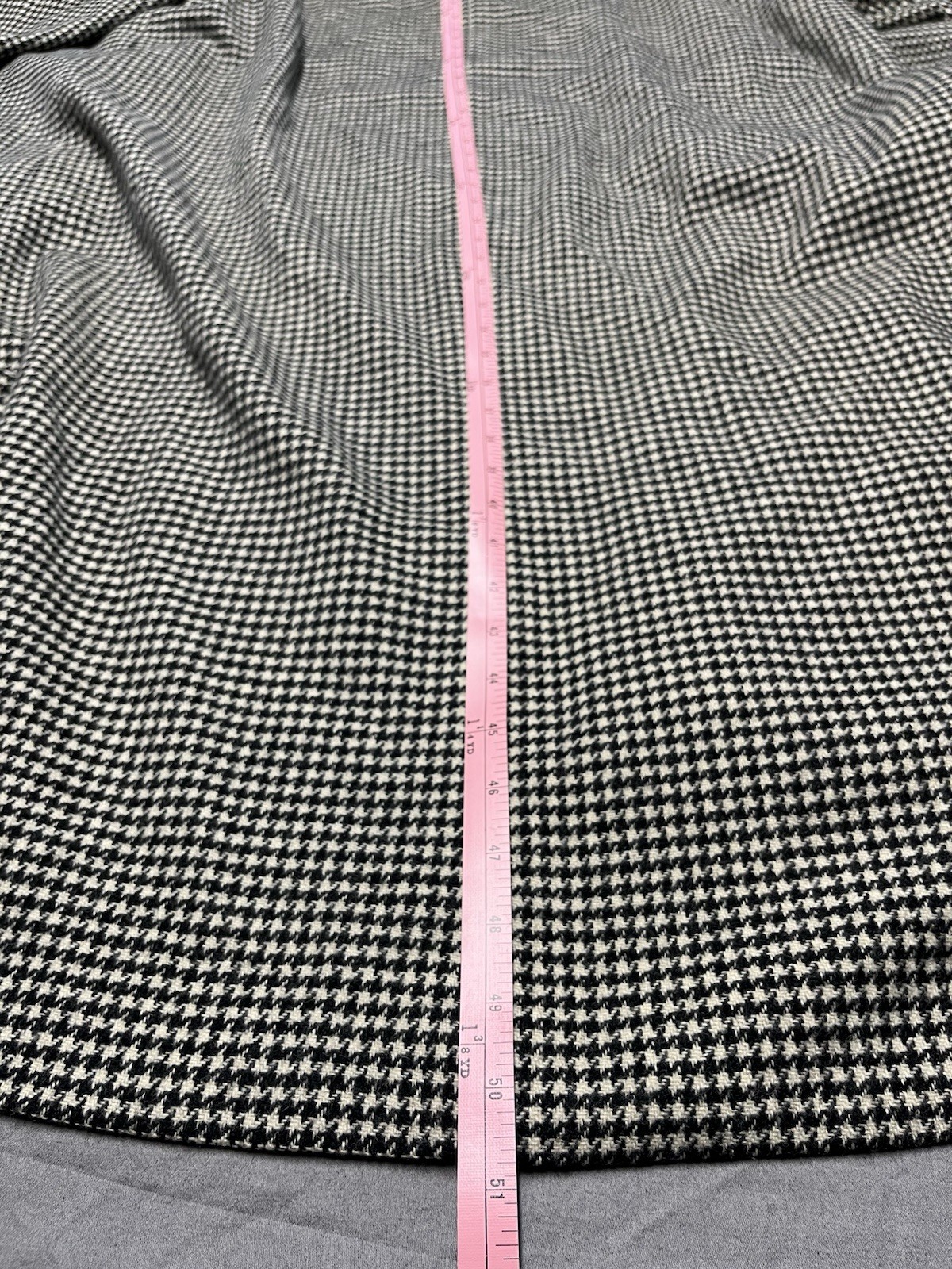 Vintage Portrait Wool Open Front Coat Women’s Houndstooth USA Made *No Size Tag*