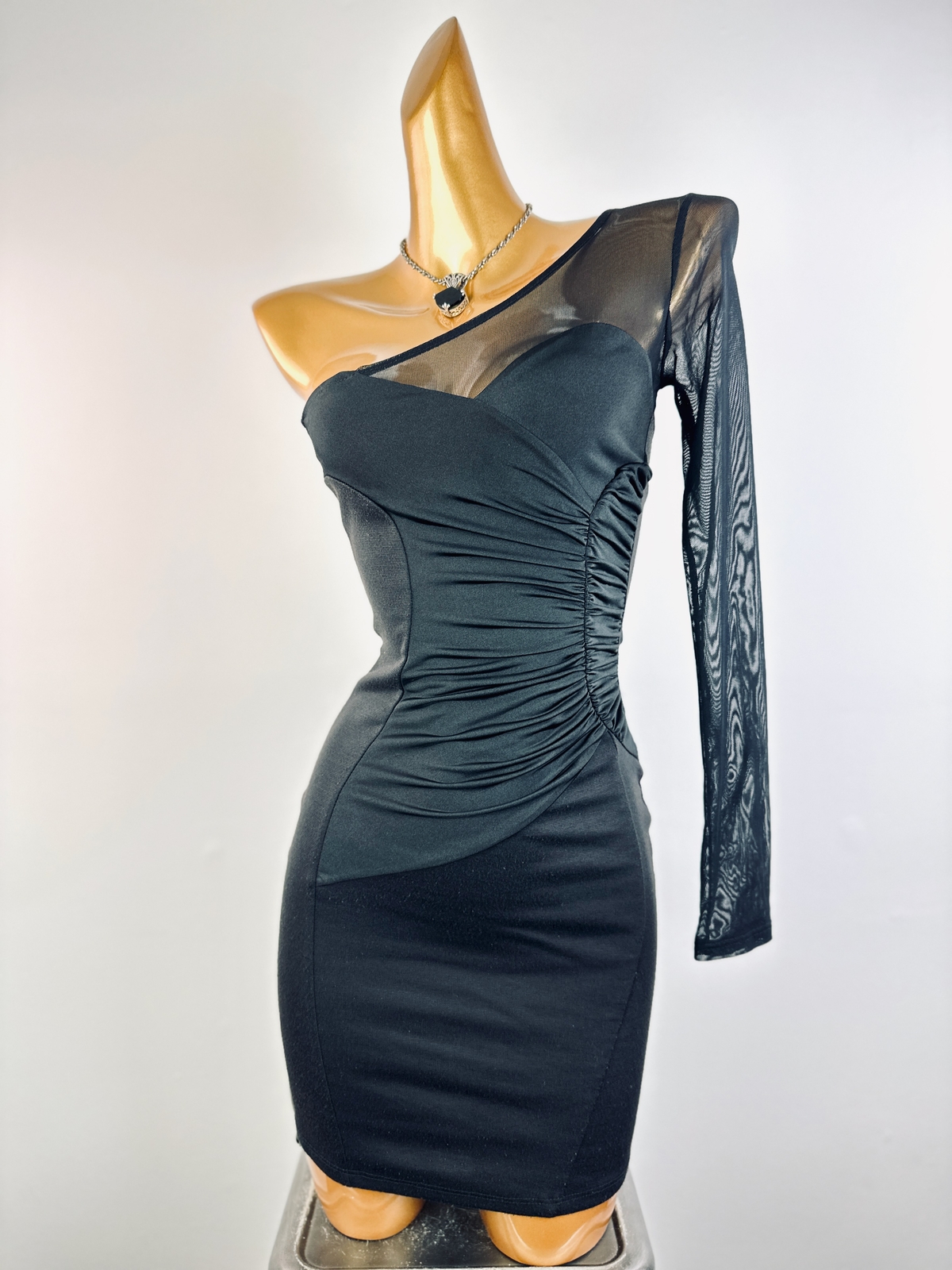 Vintage vtg 90s y2k black goth mini party cocktail dress