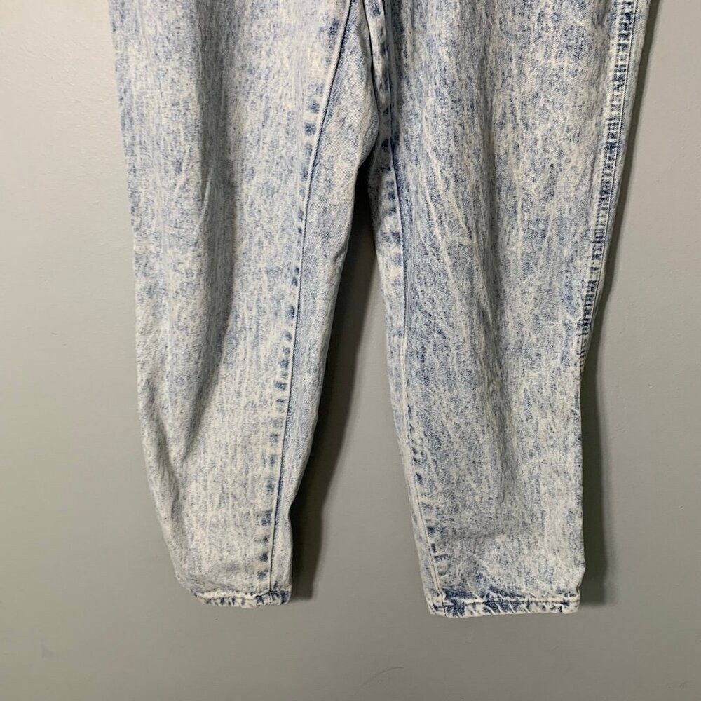 Vintage PS Gitano Acid Wash Jeans Womens 10 Regular High Waist Paperbag 80s 90s