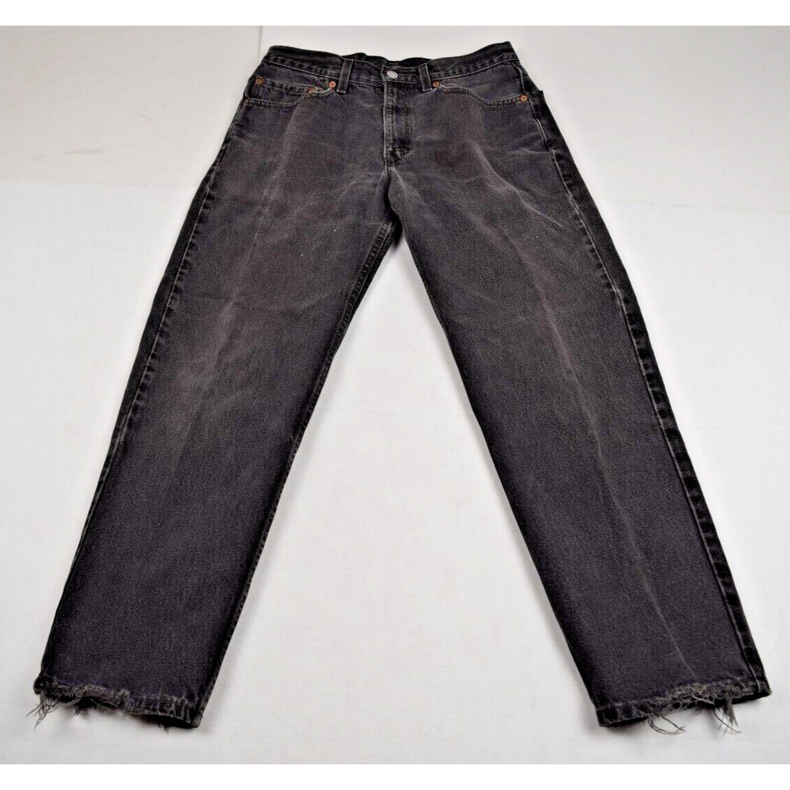 Vintage Levis 550 Jeans Black Relaxed Fit 33X30 1999 Faded Black Made USA